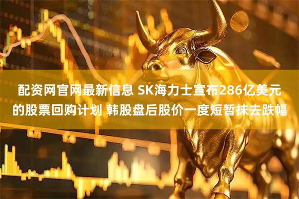 配资网官网最新信息 SK海力士宣布286亿美元的股票回购计划 韩股盘后股价一度短暂抹去跌幅